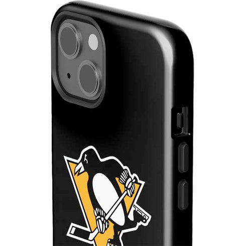 NHL Pittsburgh Penguins Solid Background iPhone 15 Plus Impact Case