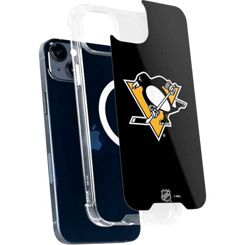 NHL Pittsburgh Penguins Solid Background iPhone 15 Plus MagSafe Case