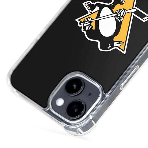 NHL Pittsburgh Penguins Solid Background iPhone 15 Plus MagSafe Case