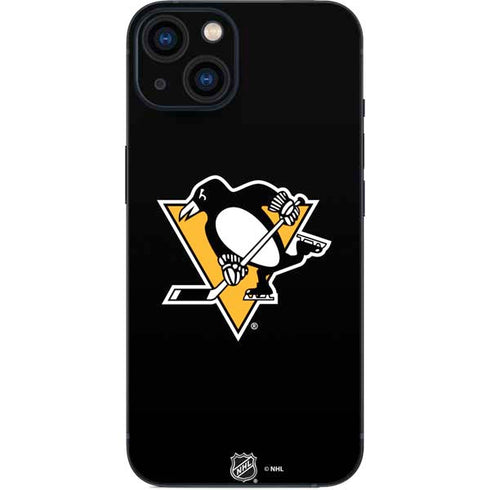 NHL Pittsburgh Penguins Solid Background iPhone 14 Plus Skin