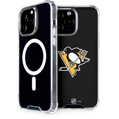 NHL Pittsburgh Penguins Solid Background iPhone 15 Pro Max MagSafe Case