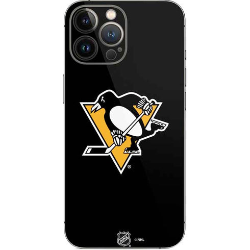 NHL Pittsburgh Penguins Solid Background iPhone 14 Pro Max Skin
