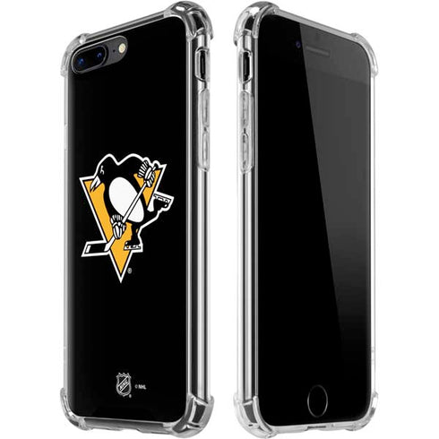 NHL Pittsburgh Penguins Solid Background iPhone 7/8 Plus Clear Case