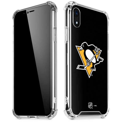 NHL Pittsburgh Penguins Solid Background iPhone XR Clear Case