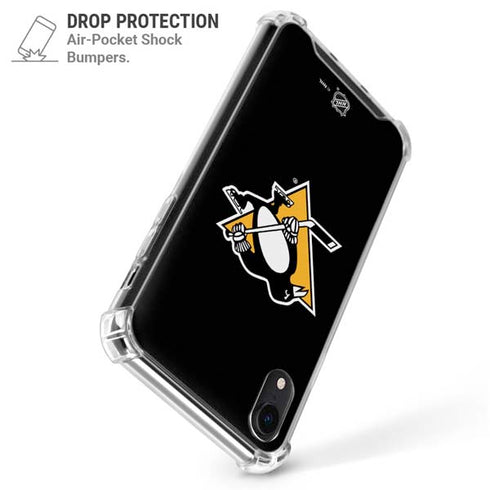 NHL Pittsburgh Penguins Solid Background iPhone XR Clear Case