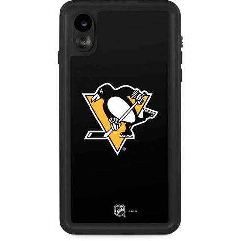 NHL Pittsburgh Penguins Solid Background iPhone XR Waterproof Case