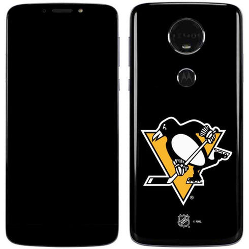 NHL Pittsburgh Penguins Solid Background Moto E5 Plus Skin