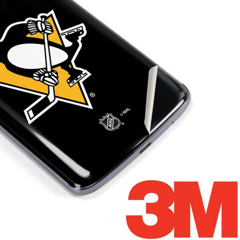 NHL Pittsburgh Penguins Solid Background Moto E5 Plus Skin