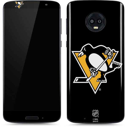 NHL Pittsburgh Penguins Solid Background Moto G6 Skin