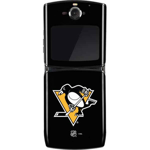 NHL Pittsburgh Penguins Solid Background Motorola RAZR Skin