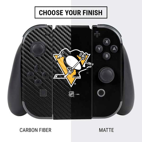 NHL Pittsburgh Penguins Solid Background Nintendo Switch Bundle Skin