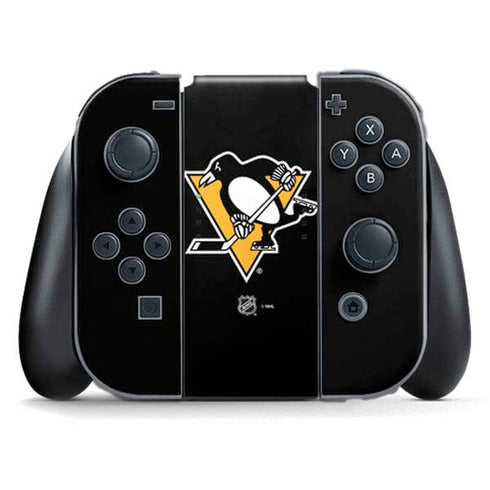 NHL Pittsburgh Penguins Solid Background Nintendo Switch (2017-2021) Joy-Con Controller Skin