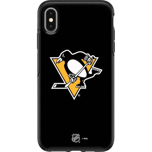NHL Pittsburgh Penguins Solid Background Otterbox Symmetry iPhone Skin