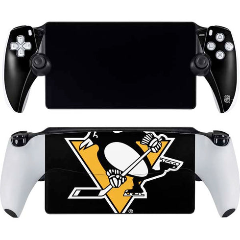 NHL Pittsburgh Penguins Solid Background PlayStation Portal Remote Player Skin