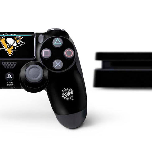 NHL Pittsburgh Penguins Solid Background PS4 Slim Bundle Skin