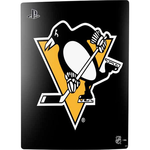 NHL Pittsburgh Penguins Solid Background PS5 Digital Edition Console Skin