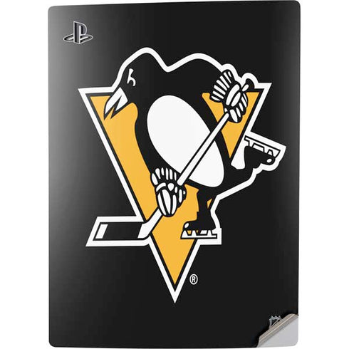 NHL Pittsburgh Penguins Solid Background PS5 Digital Edition Console Skin