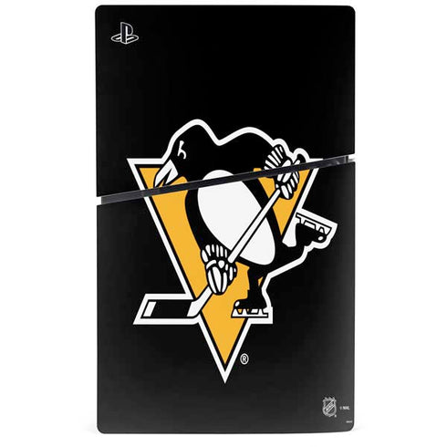 NHL Pittsburgh Penguins Solid Background PS5 Slim Digital Edition Bundle Skin