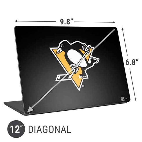 NHL Pittsburgh Penguins Solid Background Universal Laptop 12in (9.8 x 6.8in) Skin