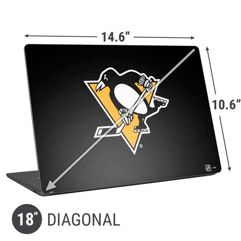 NHL Pittsburgh Penguins Solid Background Universal Laptop 18in (14.6 x 10.6in) Skin