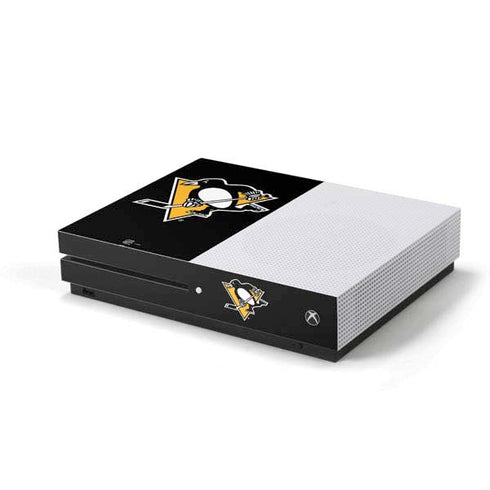 NHL Pittsburgh Penguins Solid Background Xbox One S Console Skin