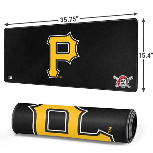 MLB Pittsburgh Pirates - Solid Distressed Gaming Mouse Pad