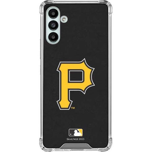 MLB Pittsburgh Pirates - Solid Distressed Galaxy A13 5G Clear Case