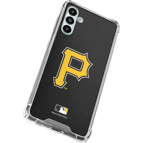MLB Pittsburgh Pirates - Solid Distressed Galaxy A13 5G Clear Case