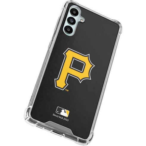 MLB Pittsburgh Pirates - Solid Distressed Galaxy A14 5G Clear Case