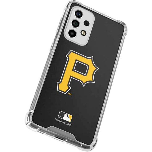 MLB Pittsburgh Pirates - Solid Distressed Galaxy A53 5G Clear Case