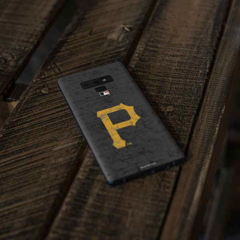 MLB Pittsburgh Pirates - Solid Distressed Galaxy Note 9 Skin