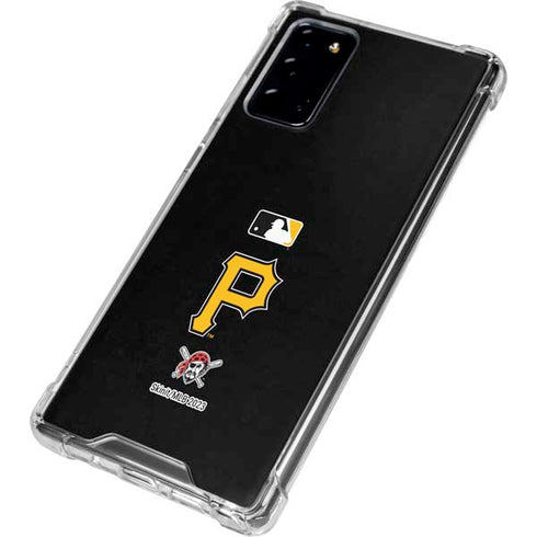 MLB Pittsburgh Pirates - Solid Distressed Galaxy Note20 5G Clear Case