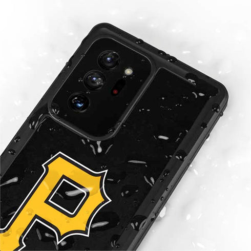 MLB Pittsburgh Pirates - Solid Distressed Galaxy Note20 Ultra 5G Waterproof Case