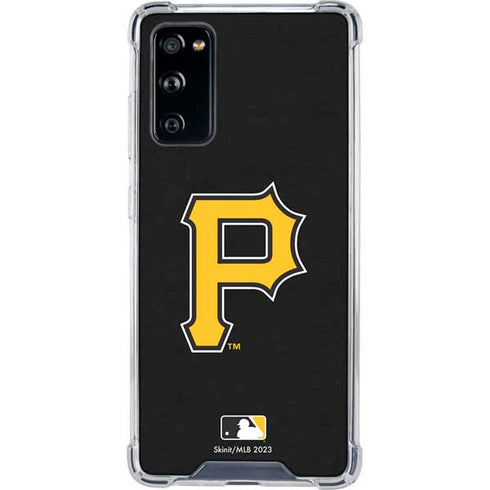 MLB Pittsburgh Pirates - Solid Distressed Galaxy S20 FE Clear Case