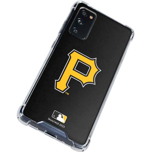 MLB Pittsburgh Pirates - Solid Distressed Galaxy S20 FE Clear Case