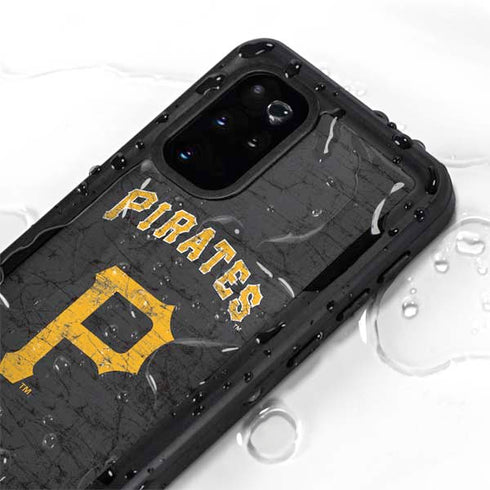 MLB Pittsburgh Pirates - Solid Distressed Galaxy S20 Plus Waterproof Case