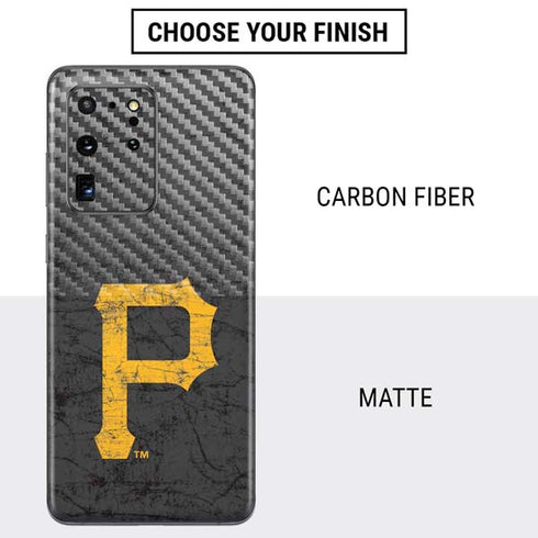 MLB Pittsburgh Pirates - Solid Distressed Galaxy S20 Ultra 5G Skin