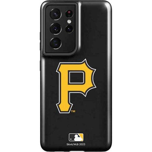 MLB Pittsburgh Pirates - Solid Distressed Galaxy S21 Ultra 5G Pro Case