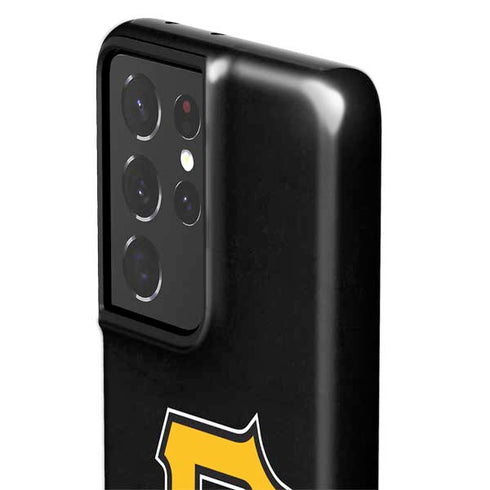 MLB Pittsburgh Pirates - Solid Distressed Galaxy S21 Ultra 5G Pro Case