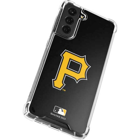 MLB Pittsburgh Pirates - Solid Distressed Galaxy S22 Plus Clear Case