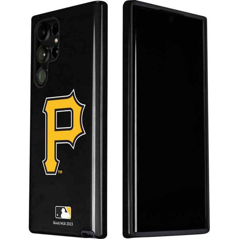 MLB Pittsburgh Pirates - Solid Distressed Galaxy S22 Ultra Pro Case