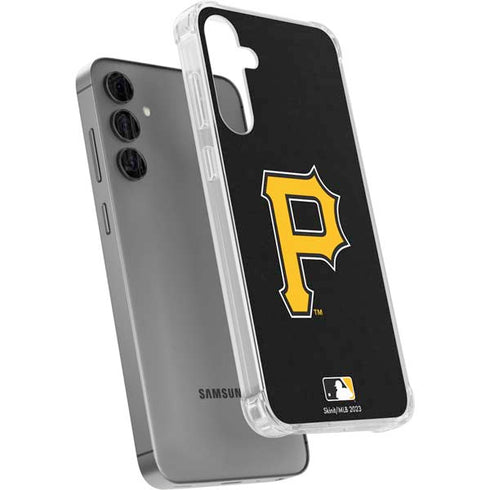 MLB Pittsburgh Pirates - Solid Distressed Galaxy S24 Plus Clear Case