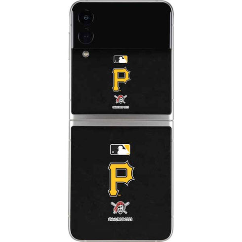 MLB Pittsburgh Pirates - Solid Distressed Galaxy Z Flip3 5G Skin
