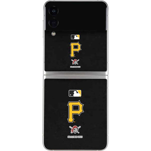 MLB Pittsburgh Pirates - Solid Distressed Galaxy Z Flip4 5G Skin
