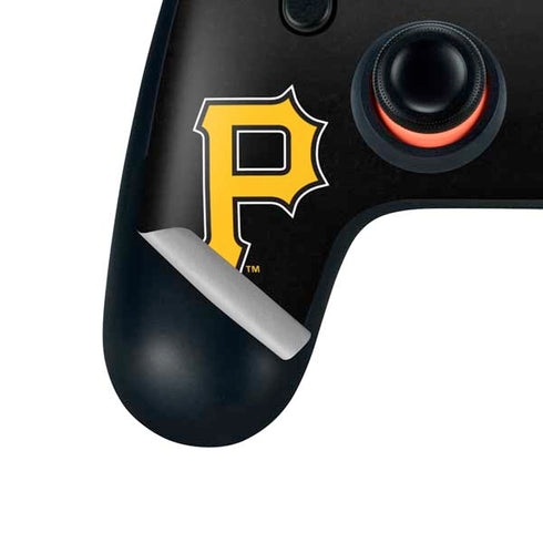 MLB Pittsburgh Pirates - Solid Distressed Google Stadia Controller Skin