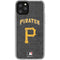 MLB Pittsburgh Pirates - Solid Distressed iPhone 11 Pro Clear Case