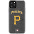 MLB Pittsburgh Pirates - Solid Distressed iPhone 11 Pro Clear Case