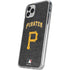 MLB Pittsburgh Pirates - Solid Distressed iPhone 11 Pro Clear Case