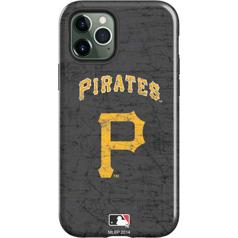 MLB Pittsburgh Pirates - Solid Distressed iPhone 12 Pro Max Impact Case