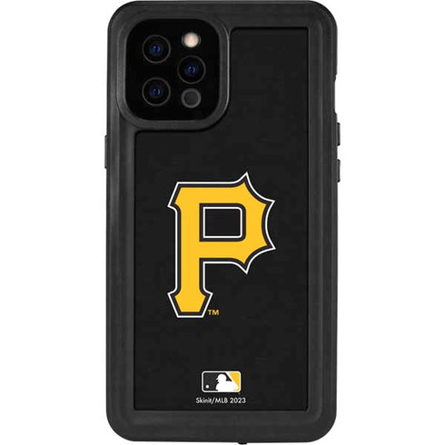 MLB Pittsburgh Pirates - Solid Distressed iPhone 12 Pro Max Waterproof Case